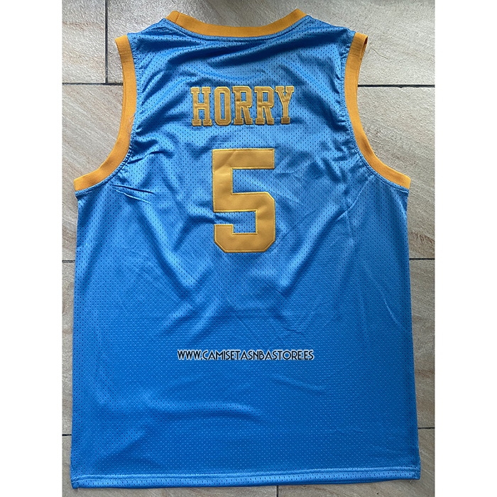 Robert Horry NO 5 Camiseta Los Angeles Lakers Mitchell & Ness 2001-02 Azul